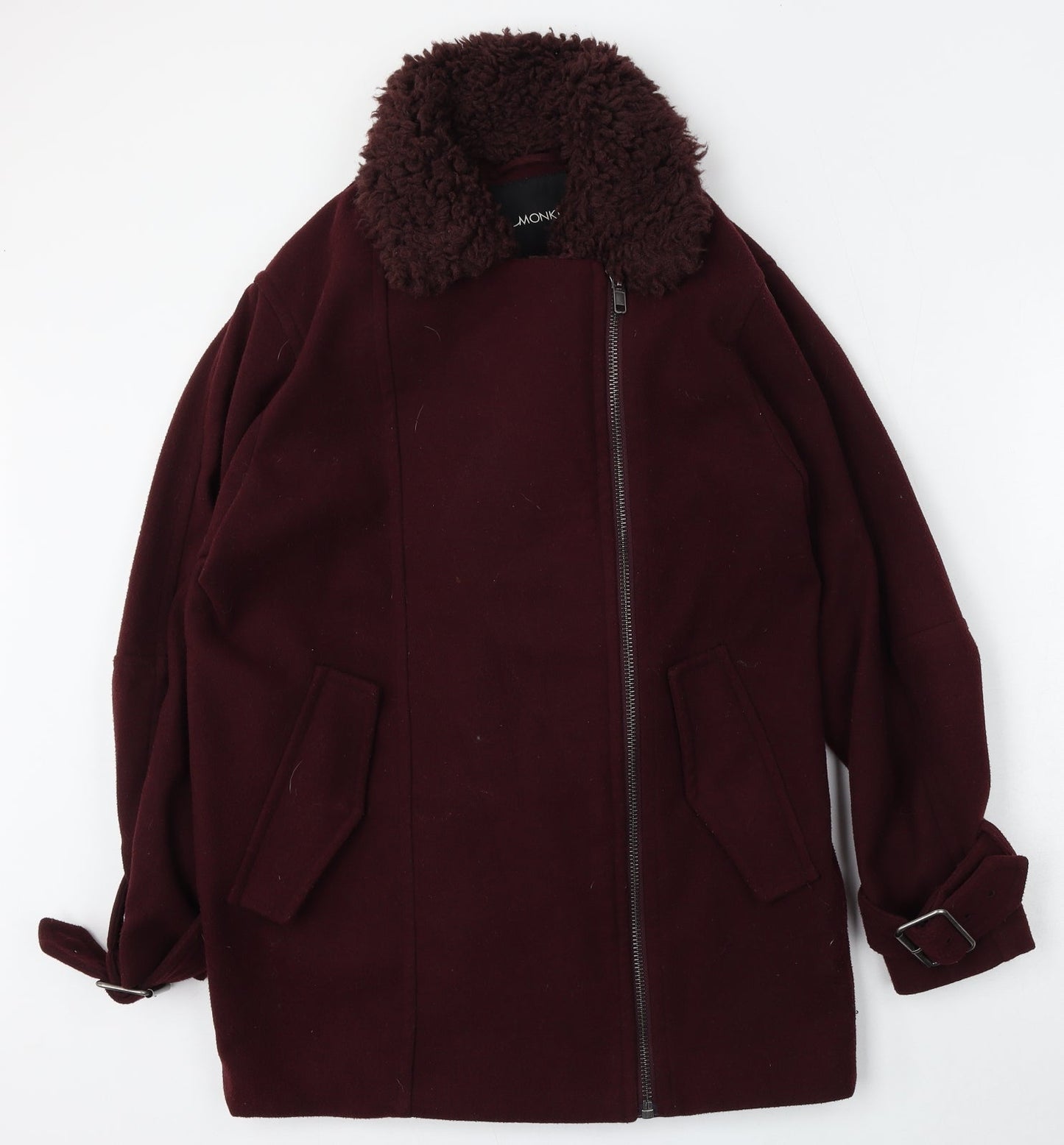 Monki Womens Red   Jacket  Size XS  Zip