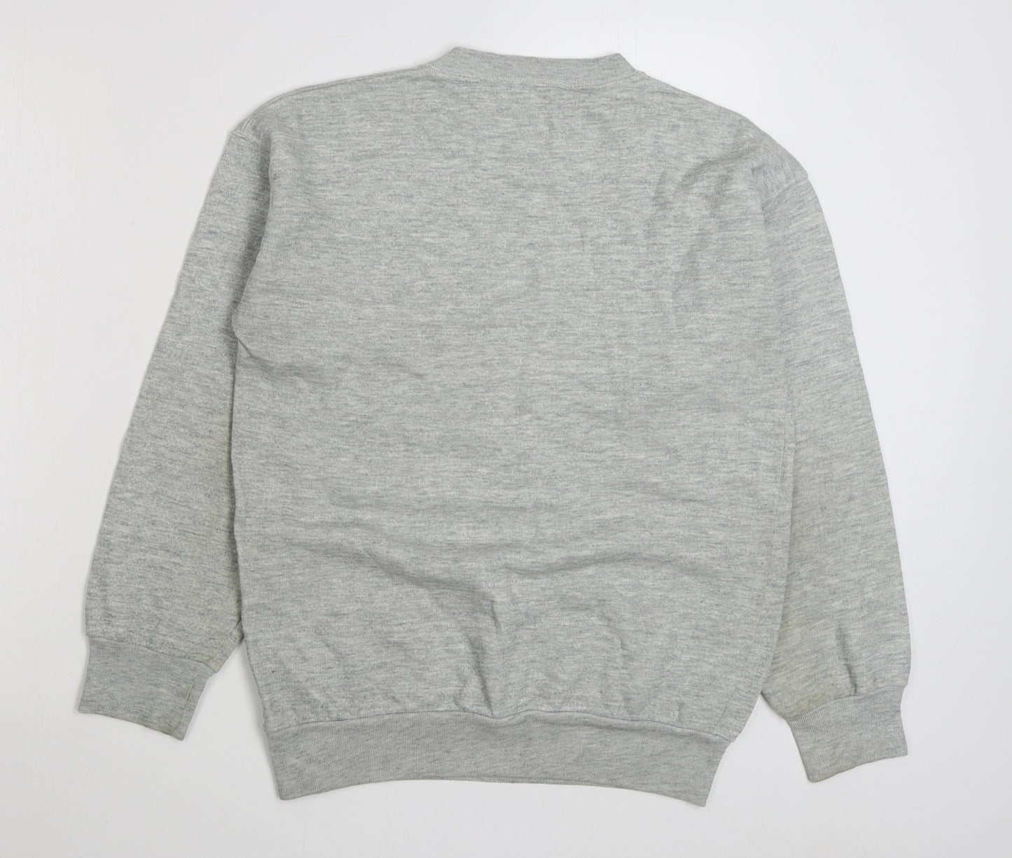 Blue Elliot Womens Grey  Acrylic Pullover Sweatshirt Size L  Pullover