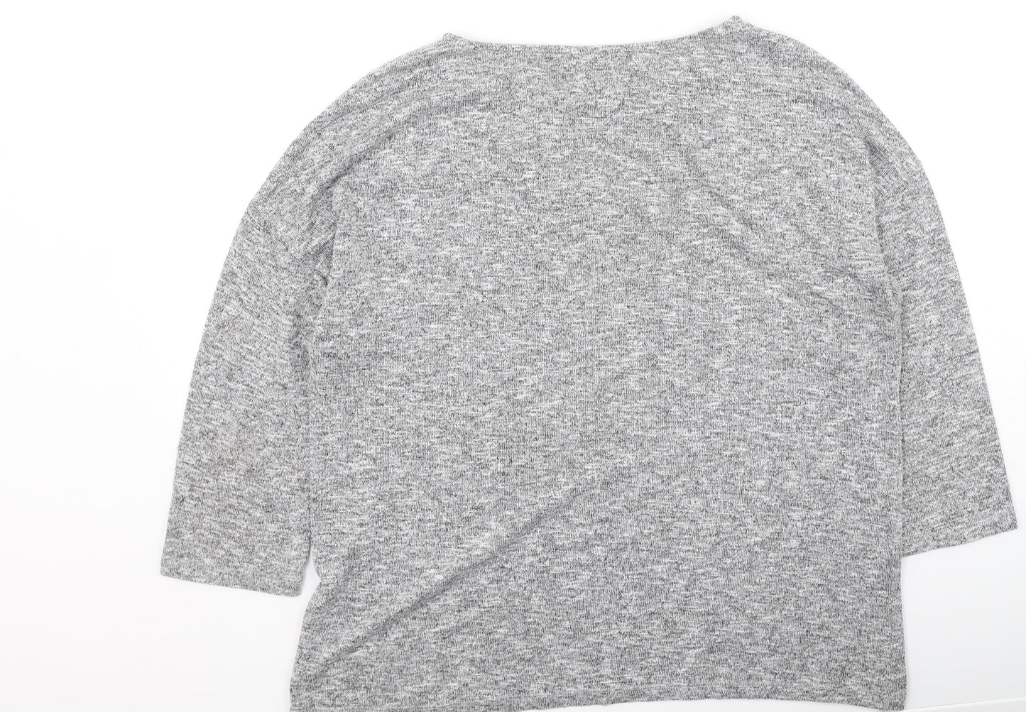 TU Womens Grey  Polyester Pullover Sweatshirt Size 14