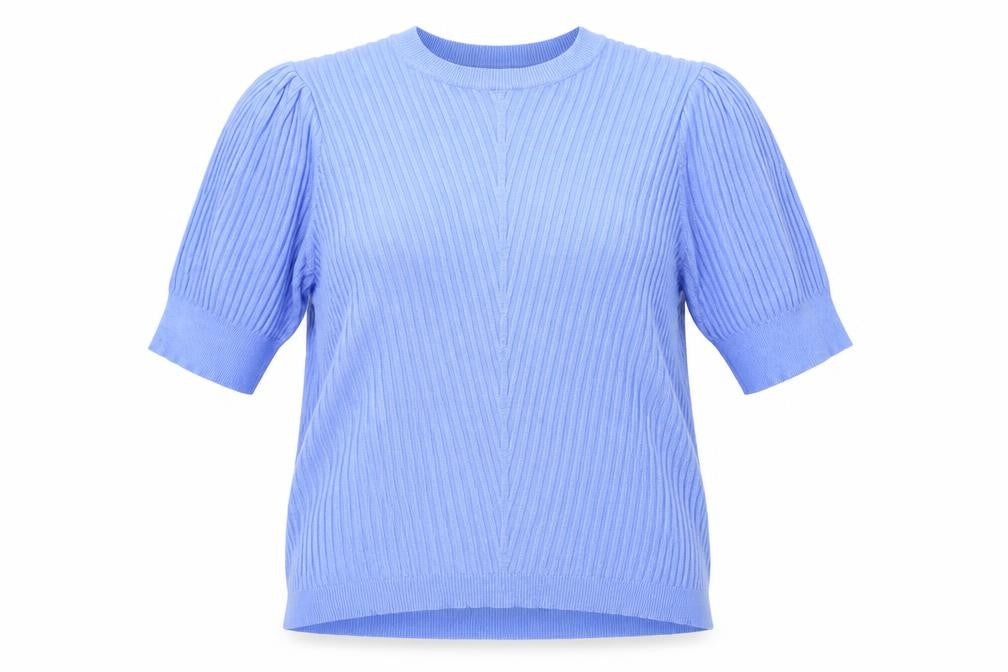 Marks and Spencer Womens Blue Crew Neck  Viscose Pullover Jumper Size 14