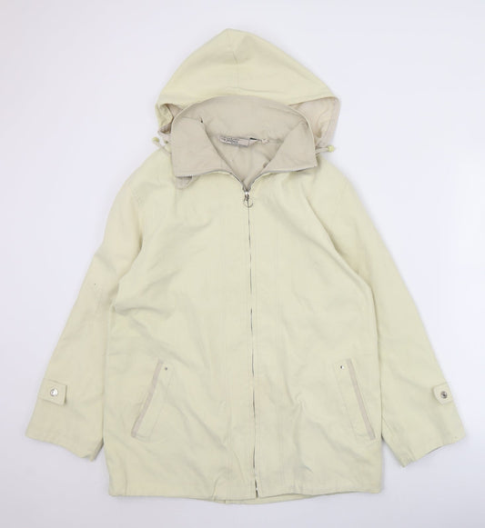 Mountain Pass Womens Ivory   Overcoat Coat Size 12  Zip