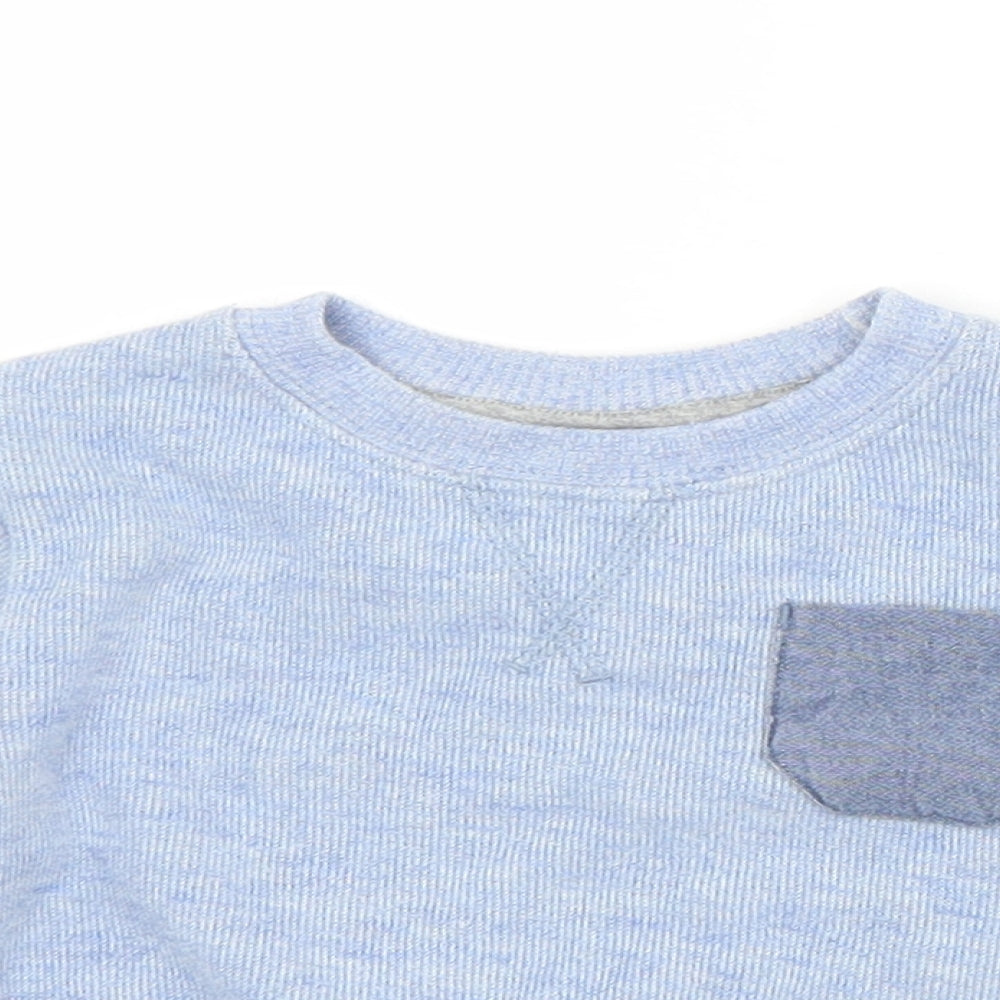 NEXT Boys Blue  Cotton Pullover Jumper Size 3-6 Months