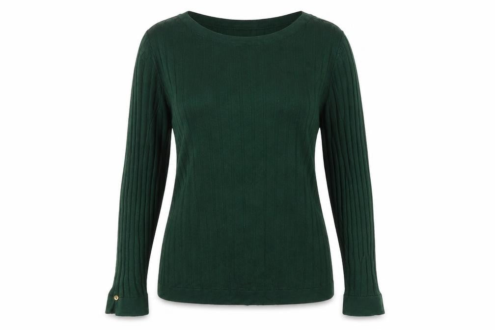Marks and Spencer Womens Green  Viscose Pullover Sweatshirt Size 14