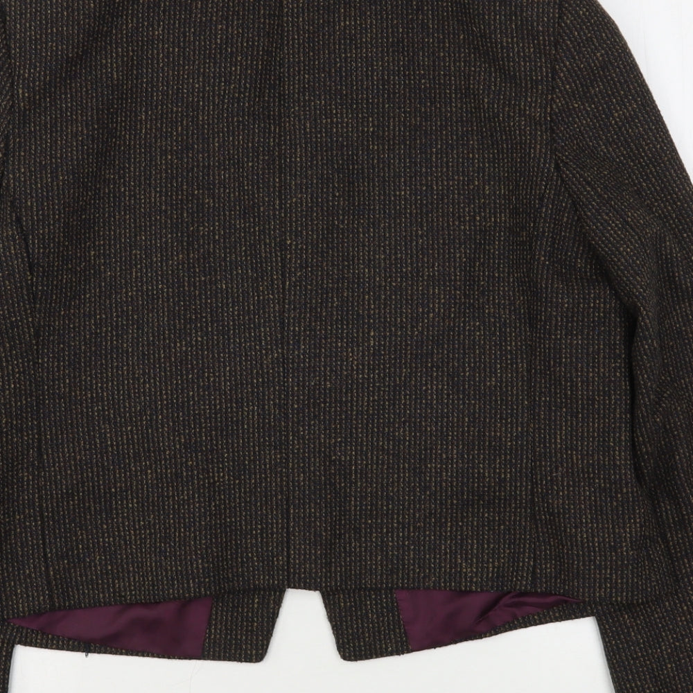 New Look Womens Brown  Polyester Jacket Sport Coat Size 18