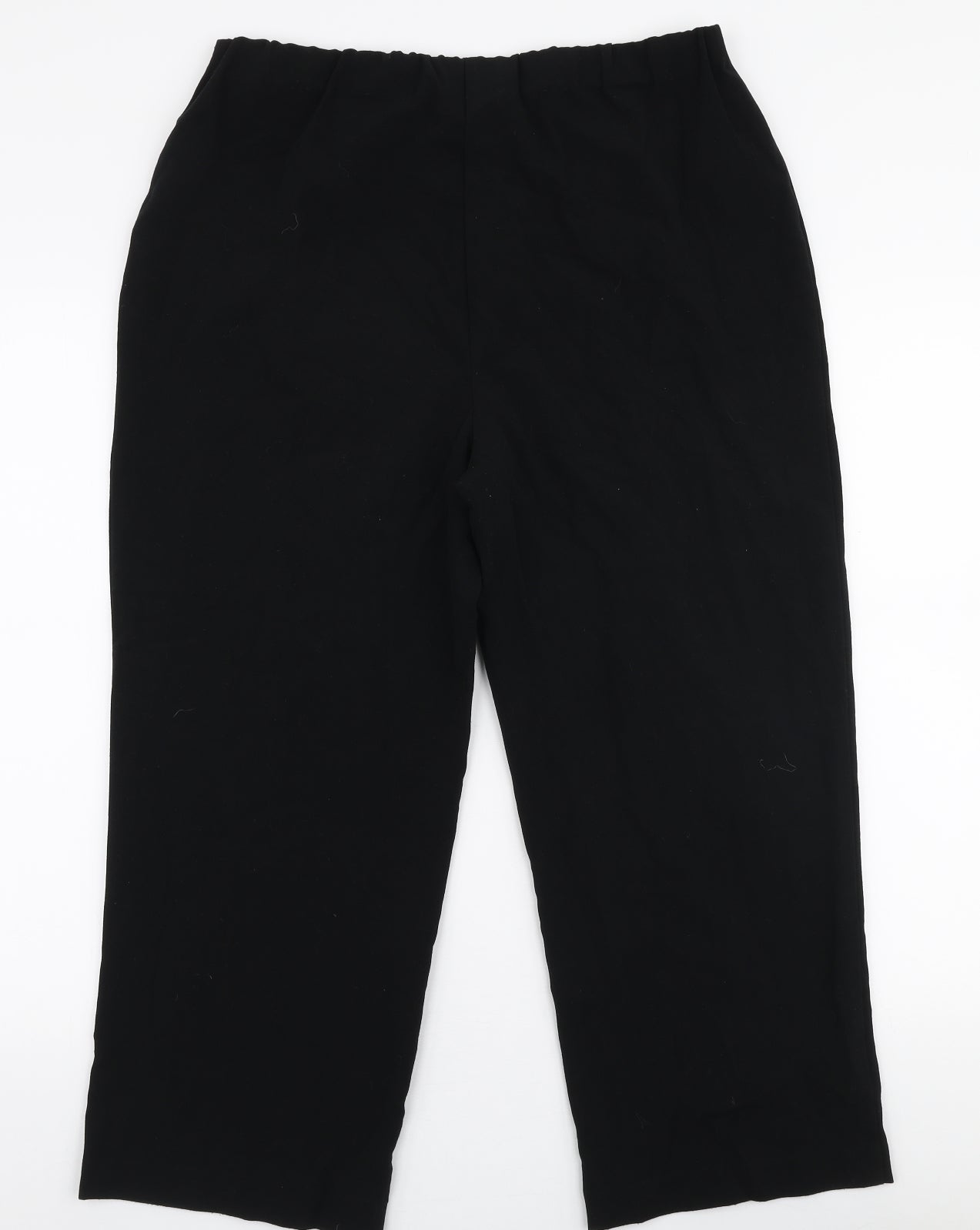 Isle Womens Black  Polyester Trousers  Size 16 L24 in Regular