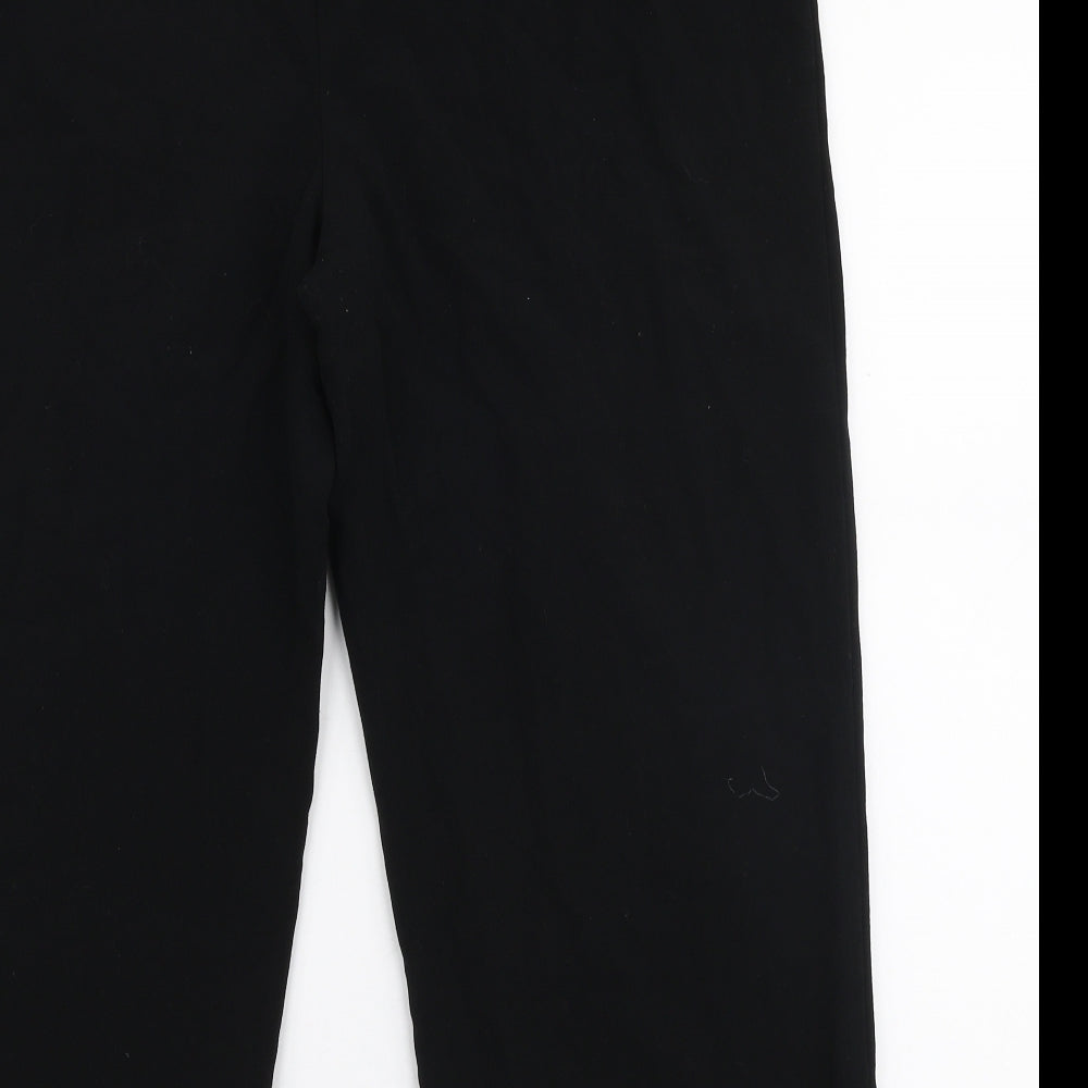 Isle Womens Black  Polyester Trousers  Size 16 L24 in Regular