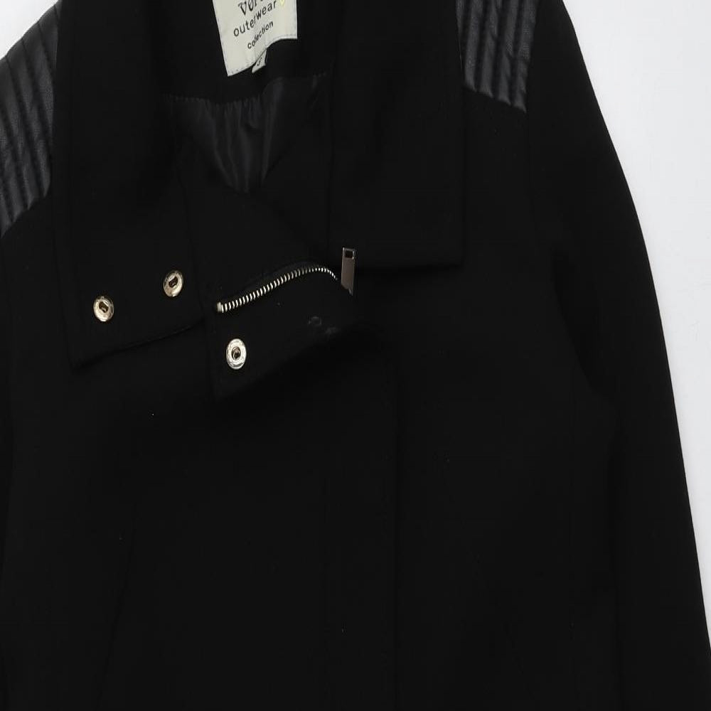 Vopse Womens Black   Overcoat Coat Size S