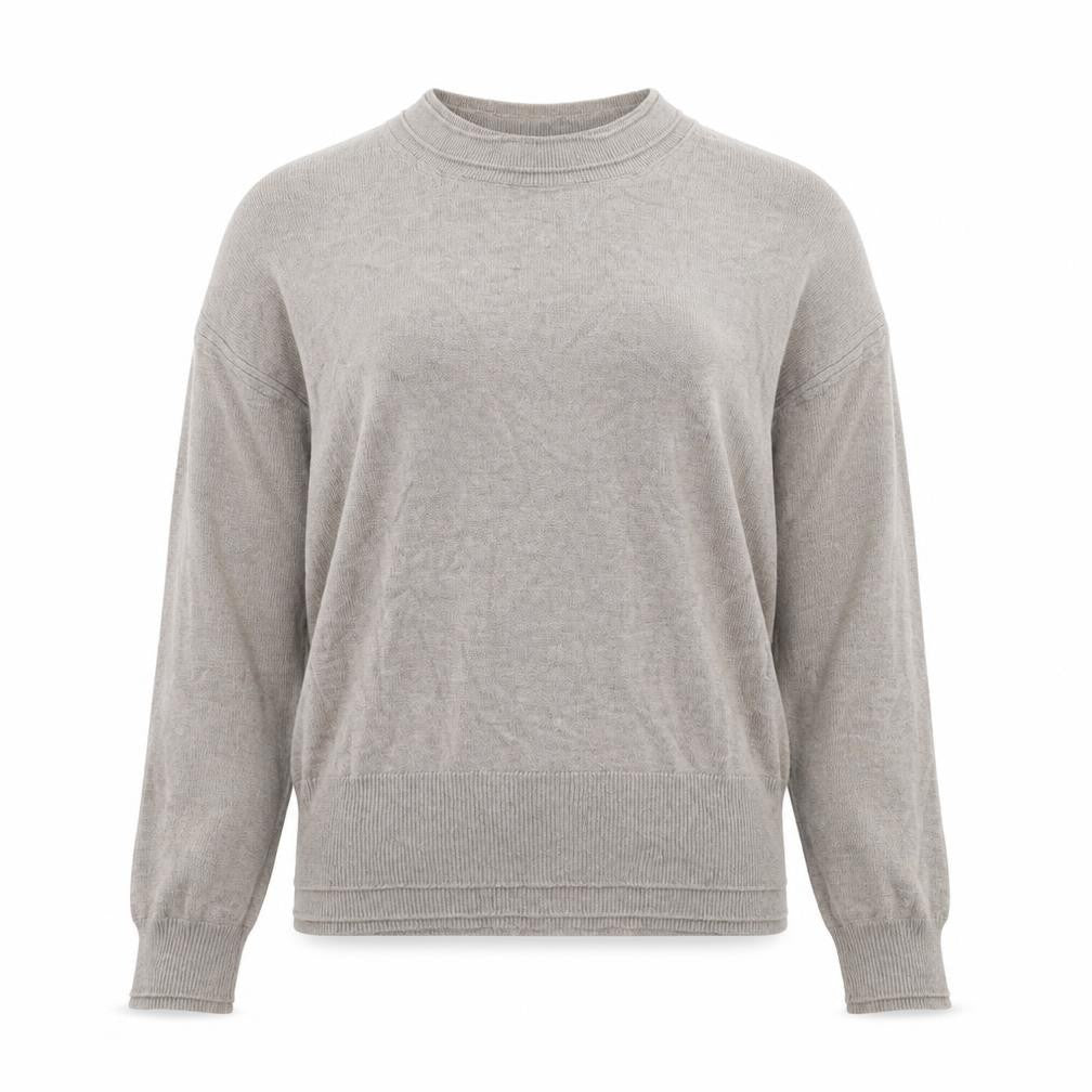 NEXT Womens Beige Round Neck  Viscose Pullover Jumper Size 8