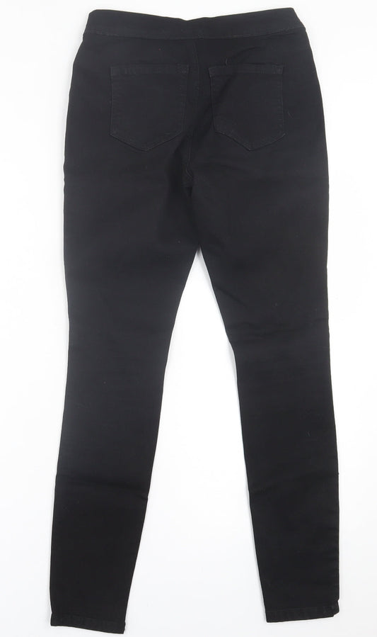 ASOS Womens Black  Cotton Jegging Trousers Size 8 L28 in Regular