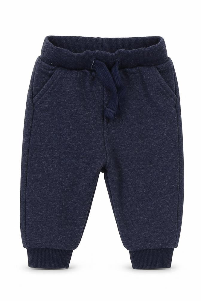 F&F Boys Blue  Cotton Sweatpants Trousers Size 3-6 Months  Drawstring