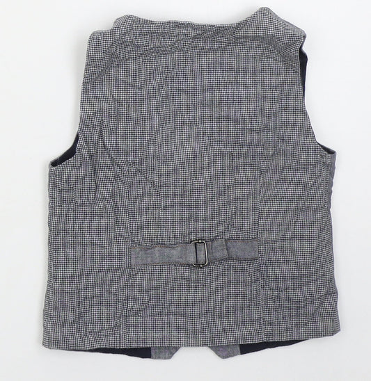NEXT Boys Blue   Jacket Waistcoat Size 4-5 Years  Button