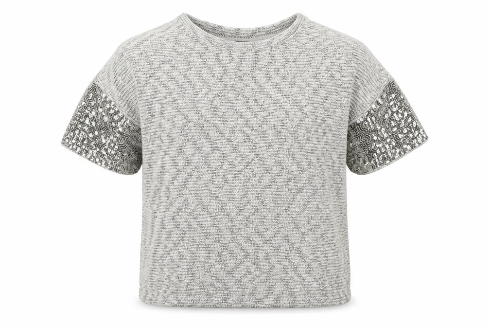 George Girls Grey  Cotton Pullover Sweatshirt Size 5-6 Years  Pullover
