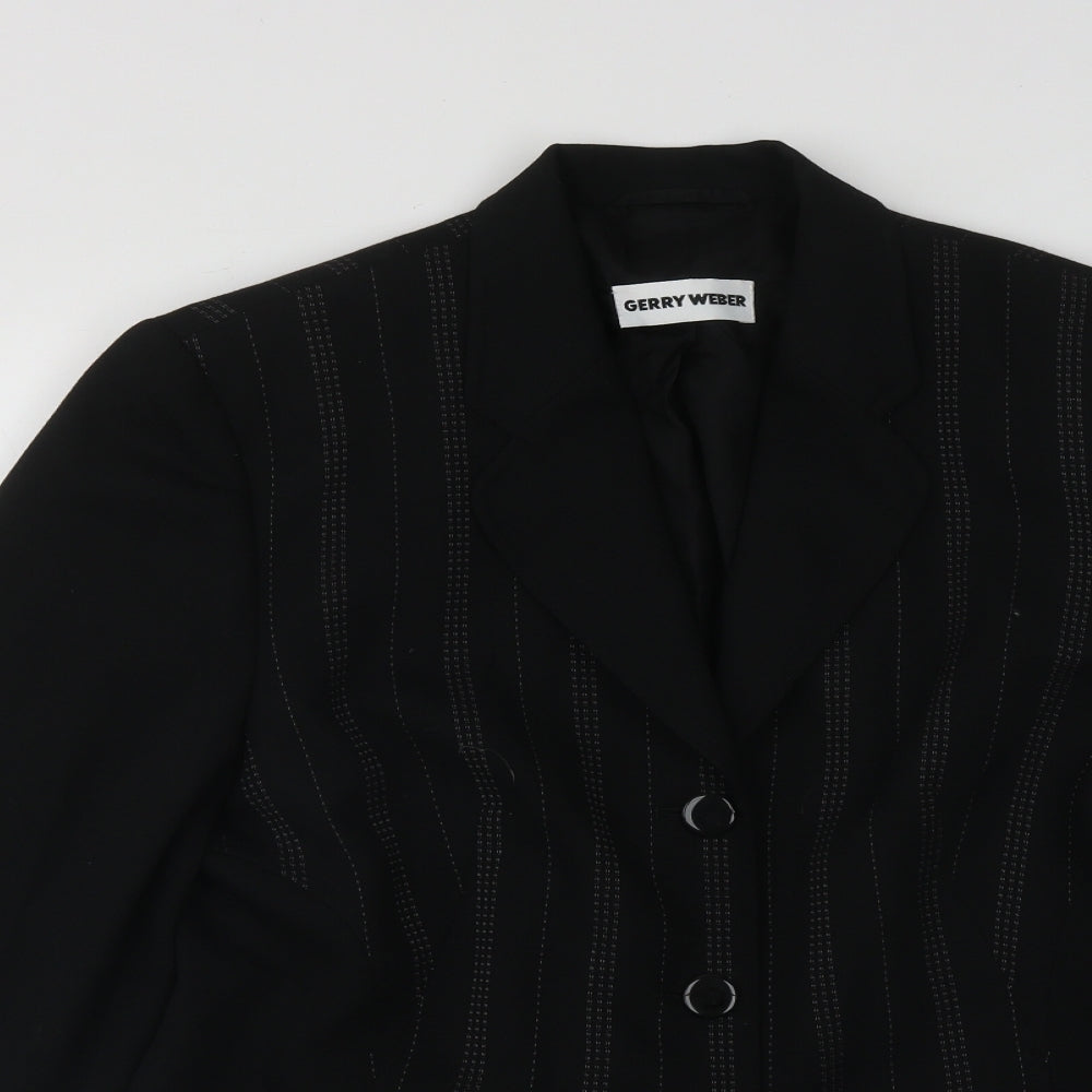 Gerry Weber Womens Black   Jacket  Size 14  Button