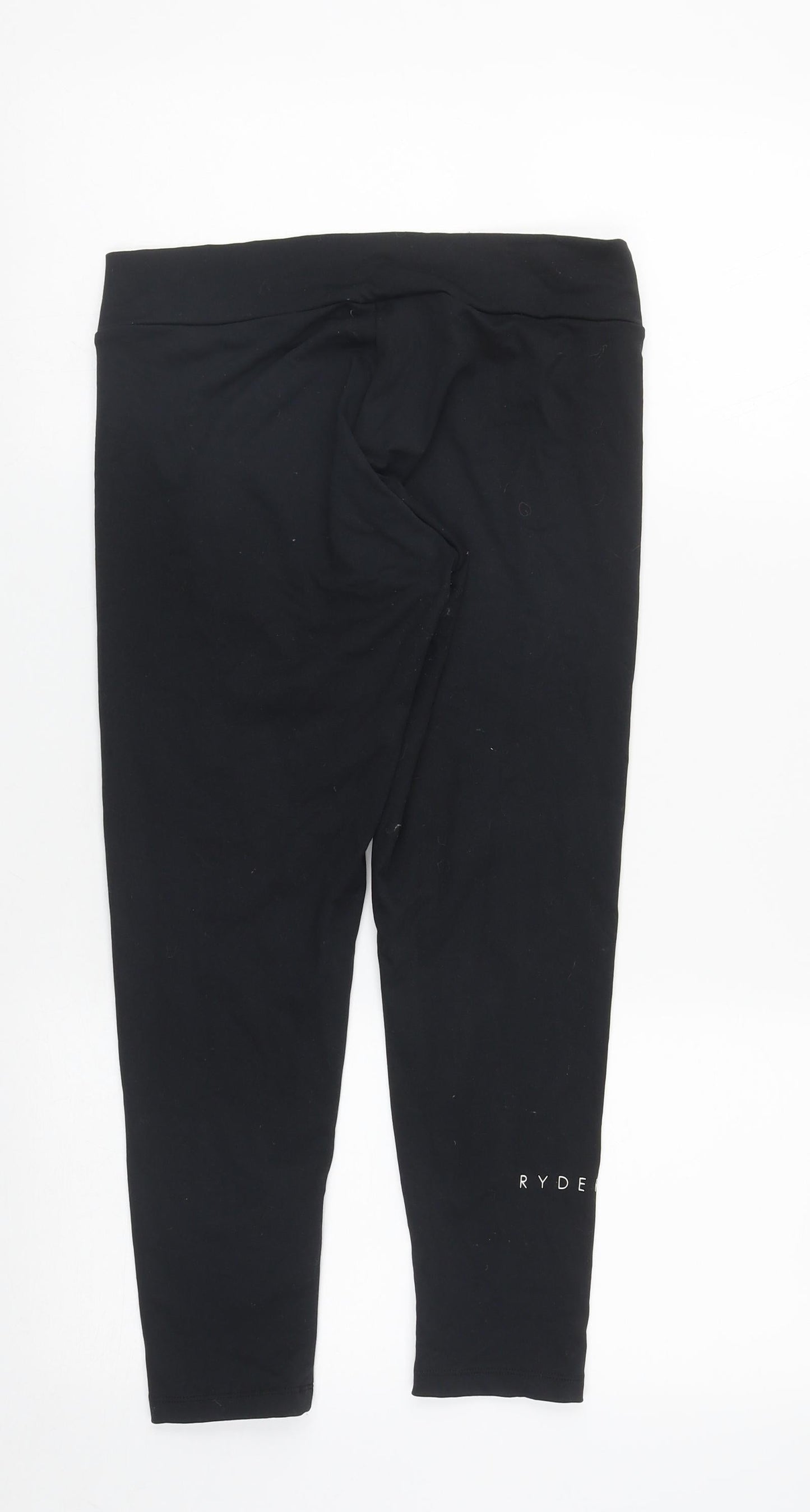 Ryderwear Womens Black  Nylon Compression Leggings Size M L22 in Regular