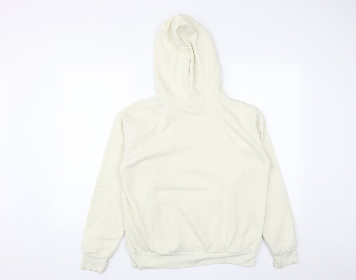 Disney Womens Beige  Polyester Pullover Hoodie Size S  Drawstring - mic