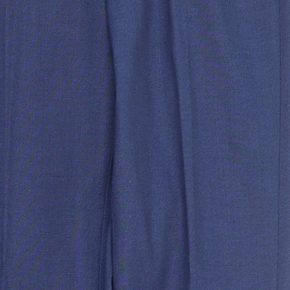 Burton Mens Blue  Polyester Dress Pants Trousers Size 30 in L30 in Regular Zip