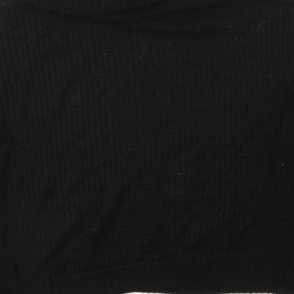New Look Womens Black Round Neck  Viscose Pullover Jumper Size S