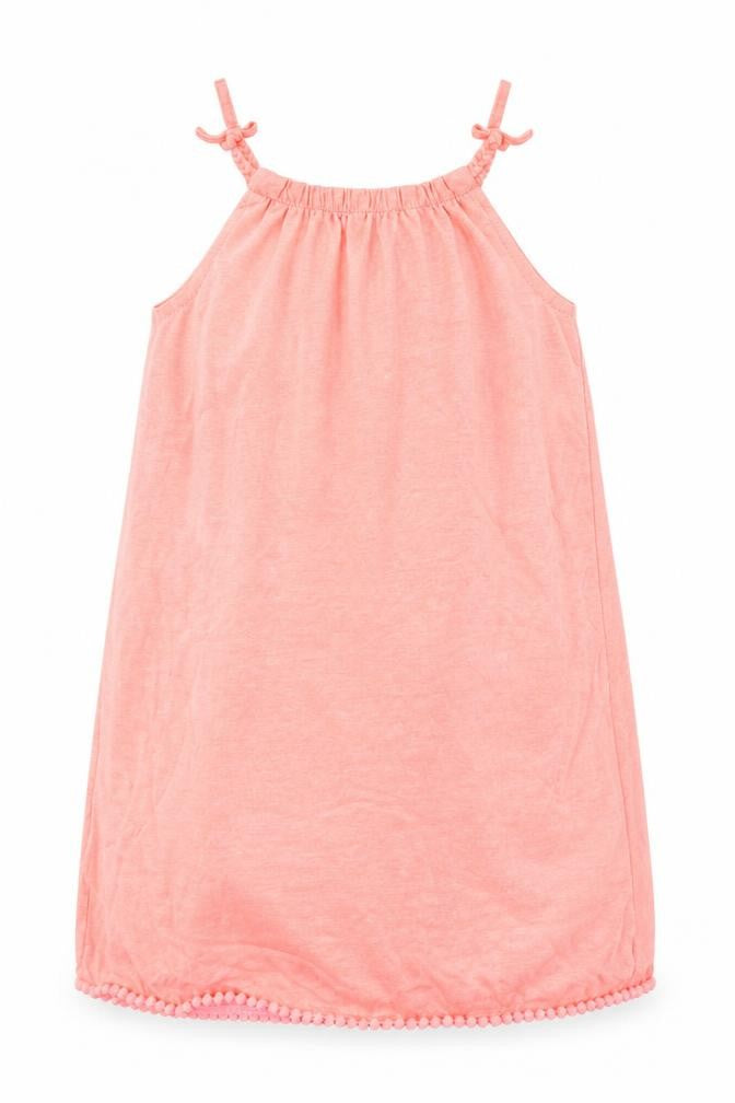 Marks and Spencer Girls Pink  Cotton Basic Tank Size 7-8 Years Halter Pullover