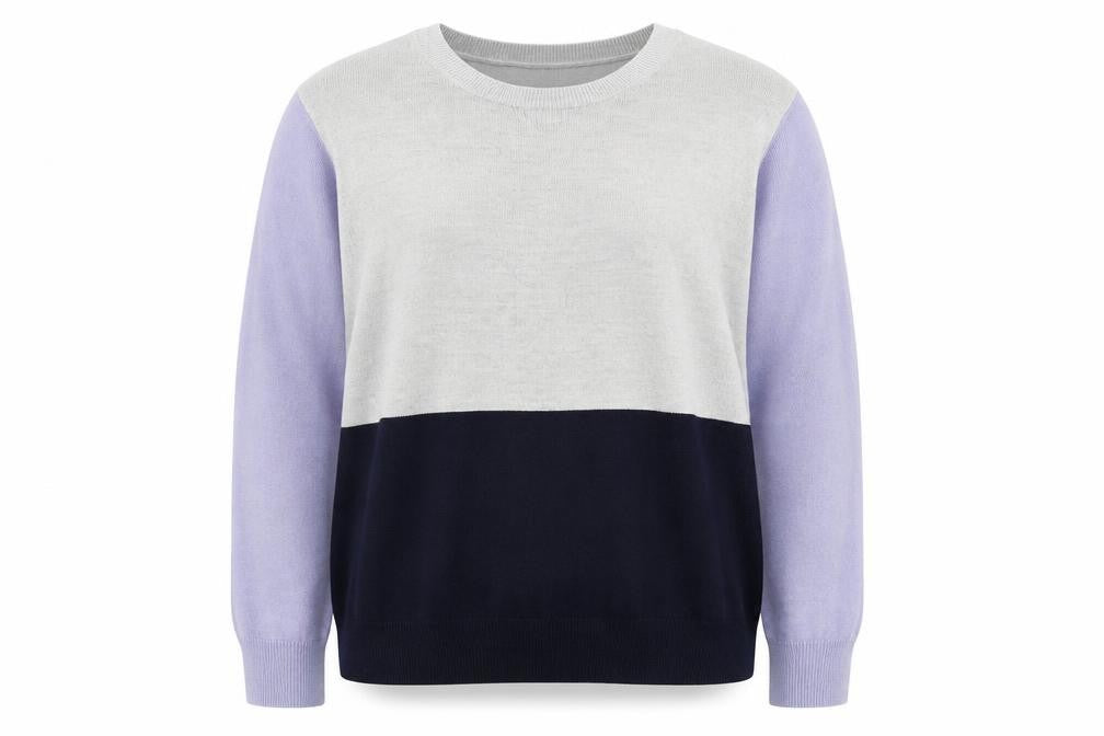 Marks and Spencer Womens Multicoloured Round Neck  Acrylic Pullover Jumper Size 16