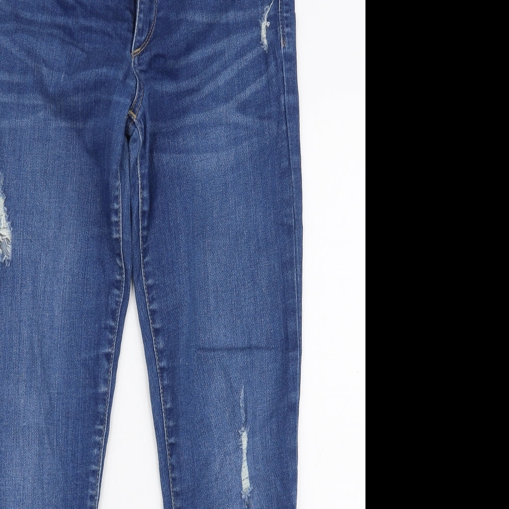 Gap Womens Blue  Polyester Skinny Jeans Size 28 in L27 in Slim Zip