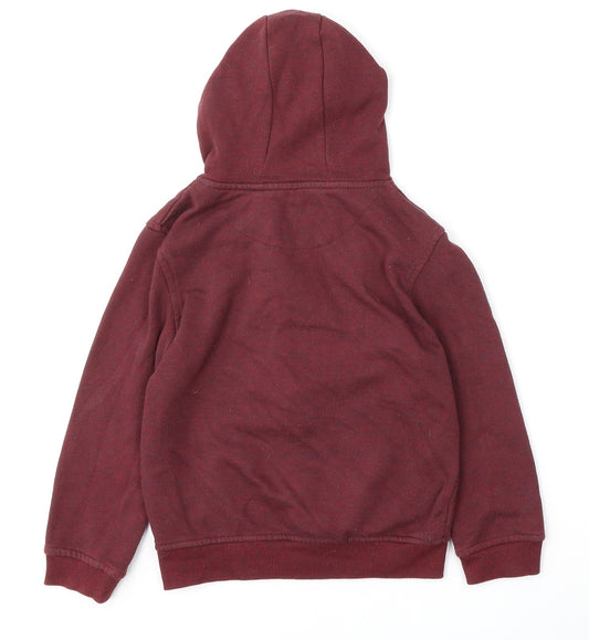 Rebel by Primark Boys Red  Polyester Full Zip Hoodie Size 8-9 Years  Zip