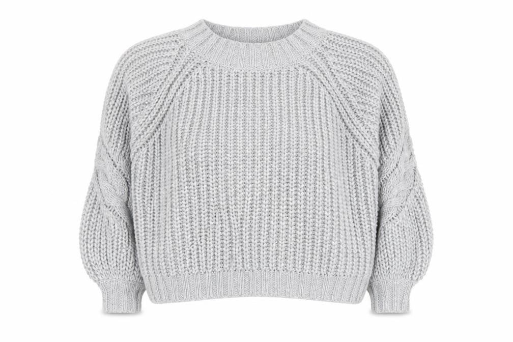 Missguided Womens Grey High Neck  Acrylic Pullover Jumper Size 10
