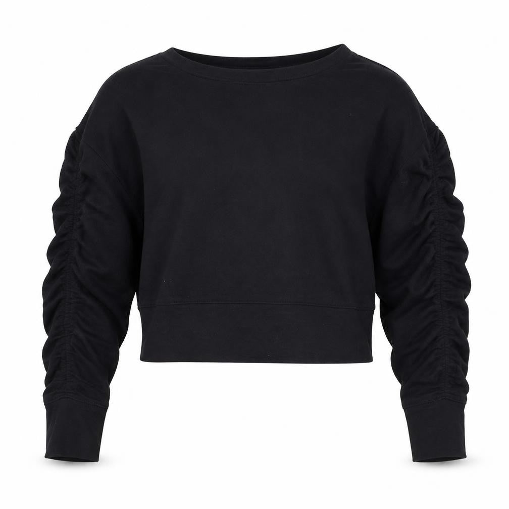 Flirtitude Womens Black Round Neck  Cotton Henley Jumper Size M