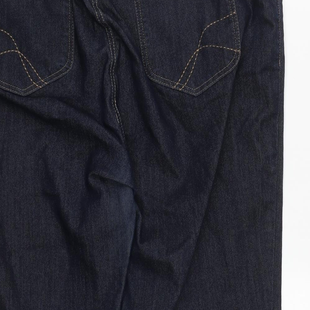 Monsoon Womens Blue  Cotton Cropped Jeans Size 40 in L21 in Regular Zip