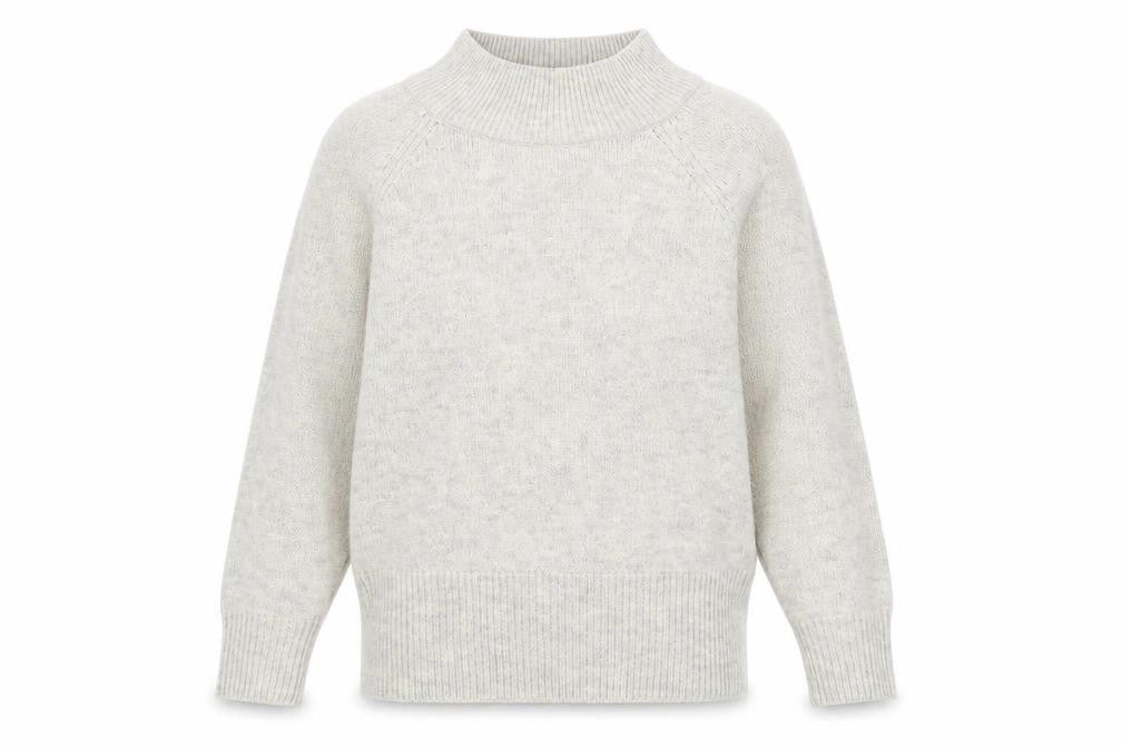 New Look Womens Grey High Neck  Polyester Pullover Jumper Size S