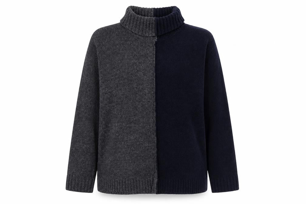 Poppy Womens Grey Roll Neck  Acrylic Pullover Jumper Size M