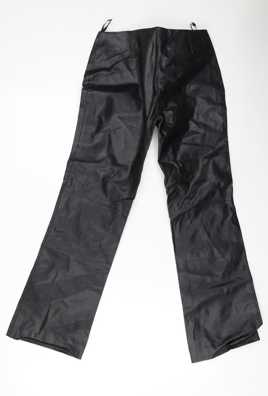 Kylie Girls Black  Polyester Jegging Trousers Size 12 Years  Regular