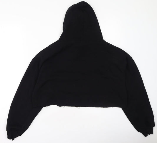 Select Womens Black  Polyester Pullover Hoodie Size S