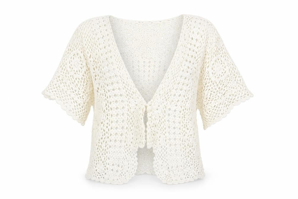 Country Casuals Womens Beige Round Neck Cotton Cardigan Jumper Size M