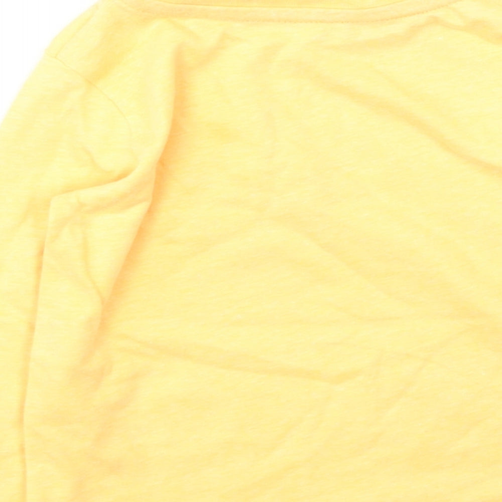 Dunnes Stores Boys Orange  Cotton Basic Casual Size 12-18 Months Round Neck