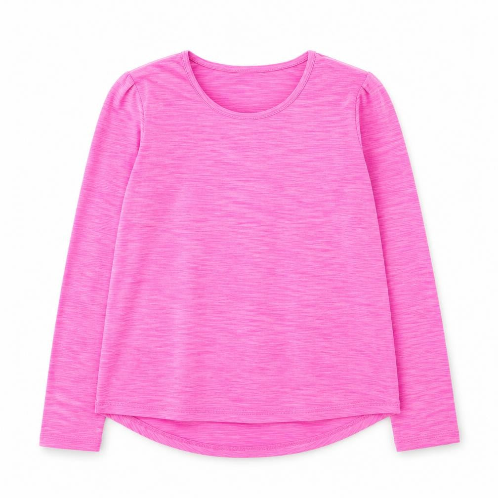 Dunnes Girls Pink  Polyester Basic Casual Size 9-10 Years Round Neck