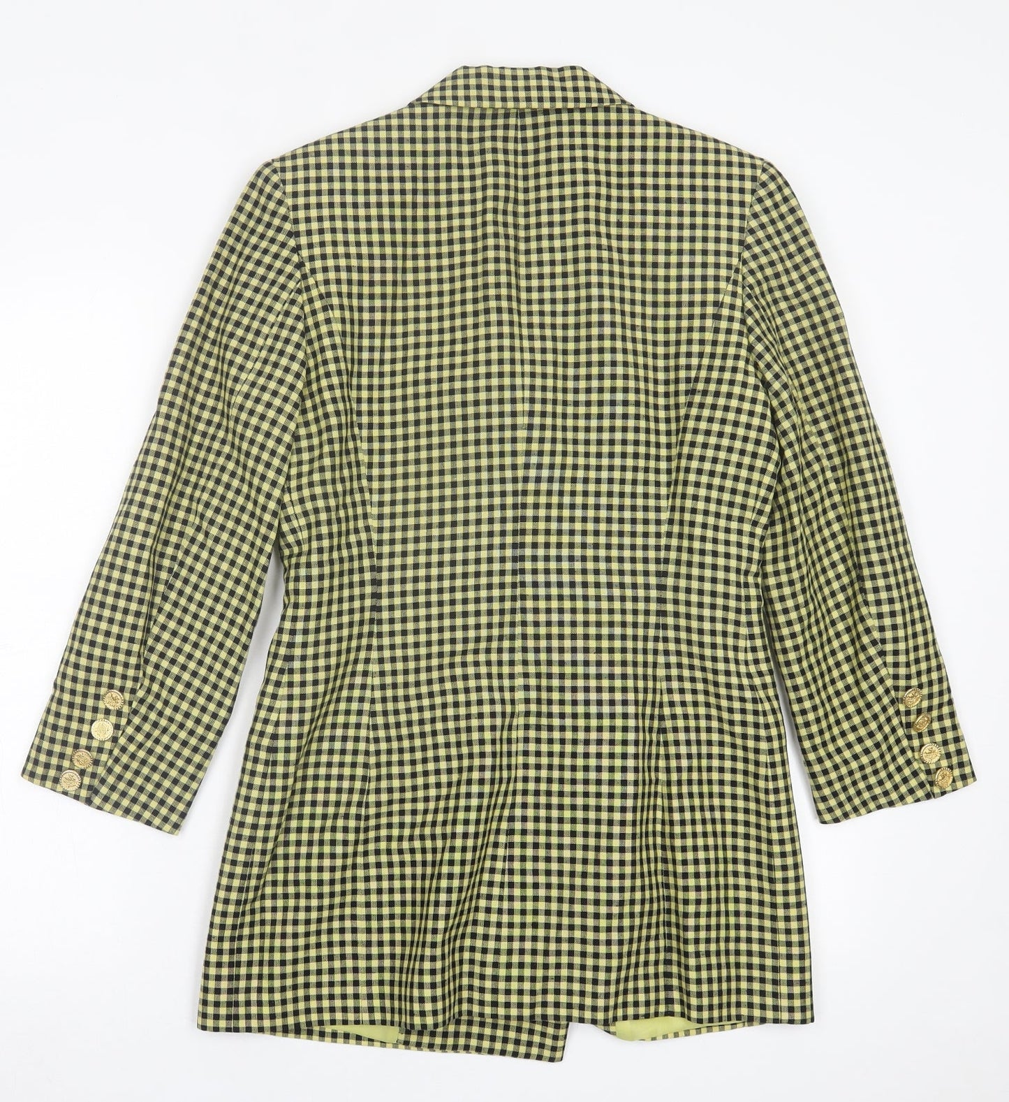 Country Casuals Womens Green Plaid  Jacket  Size 8  Button