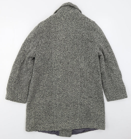 Kesta London Womens Grey   Pea Coat Coat Size 10  Button