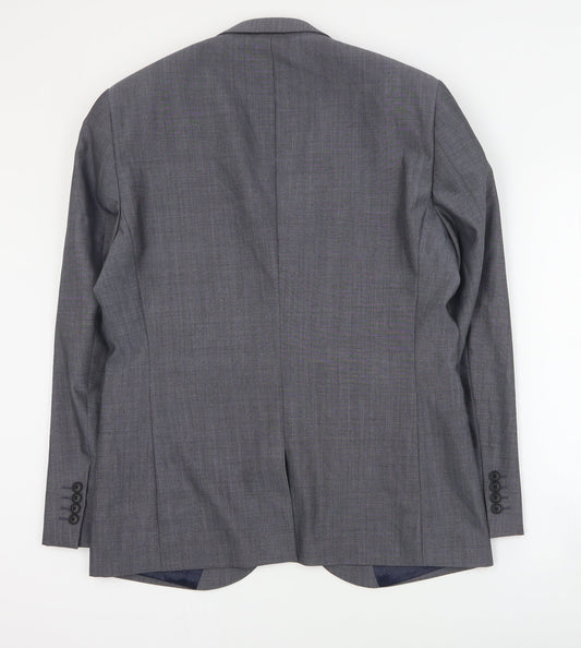 NEXT Mens Grey  Polyester Jacket Blazer Size L