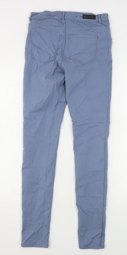 Pieces Womens Blue  Viscose Skinny Jeans Size 28 in L31 in Regular
