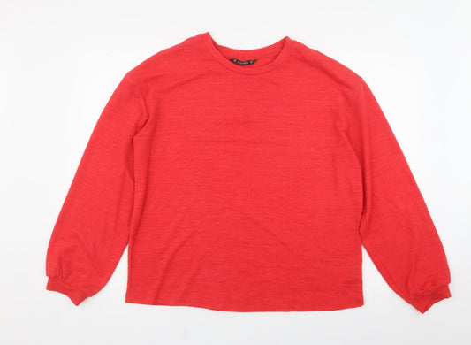 Dunnes Stores Womens Red  Polyester Pullover Sweatshirt Size M