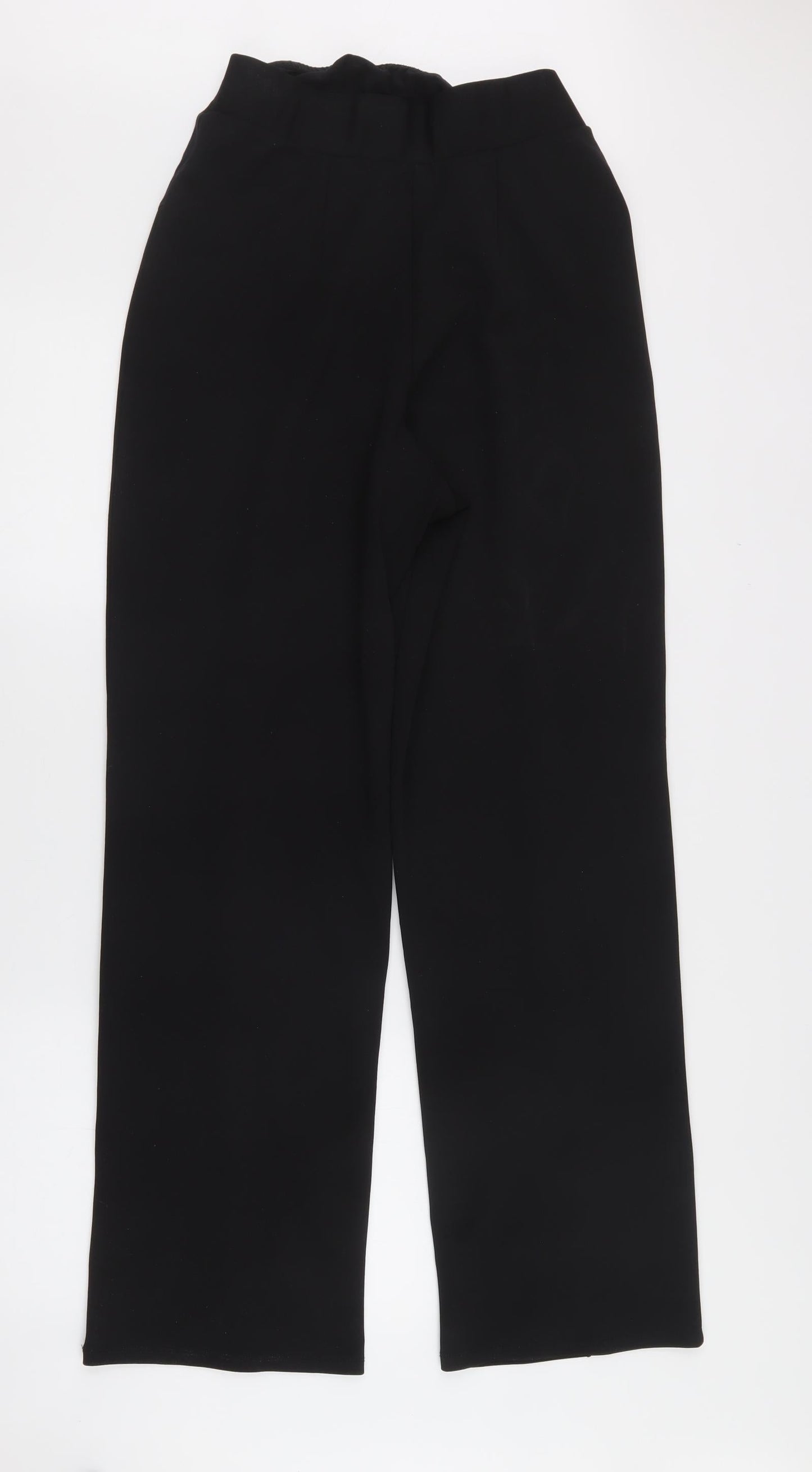 H&M Womens Black  Polyester Trousers  Size M L28 in Regular