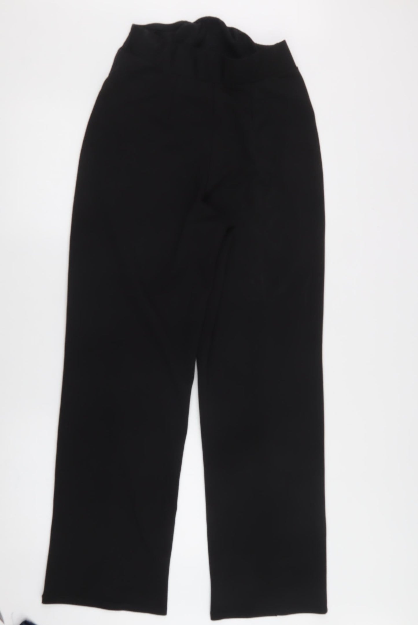 H&M Womens Black  Polyester Trousers  Size M L28 in Regular