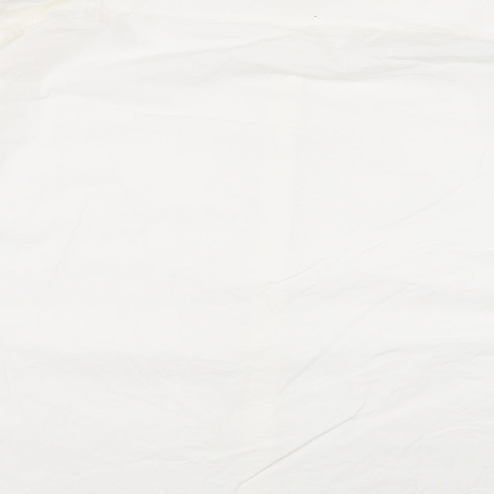 h&m  Mens White  Cotton  Button-Up Size XL Collared