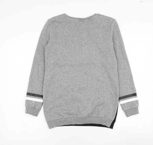 H&M Girls Grey  Cotton Pullover Sweatshirt Size 11-12 Years  Pullover - BRKLYN