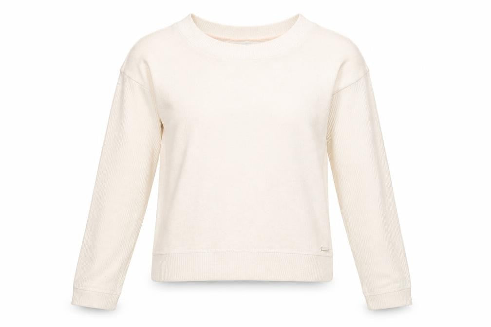 Boux Avenue Womens White Round Neck  Viscose Pullover Jumper Size 8