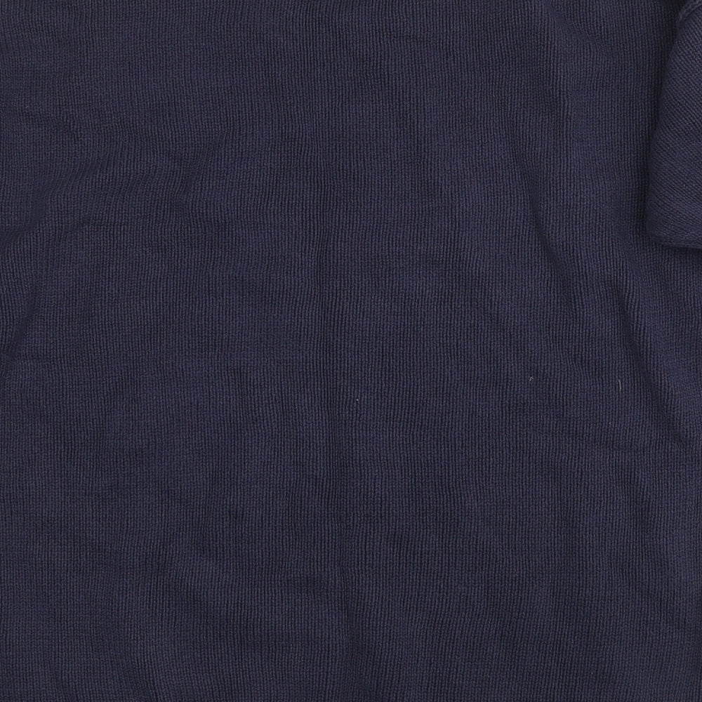 Essentials Womens Blue  Cotton Pullover Sweatshirt Size 18