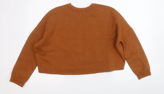 Primark Womens Brown  Polyester Pullover Sweatshirt Size XS   - Choose Kindness
