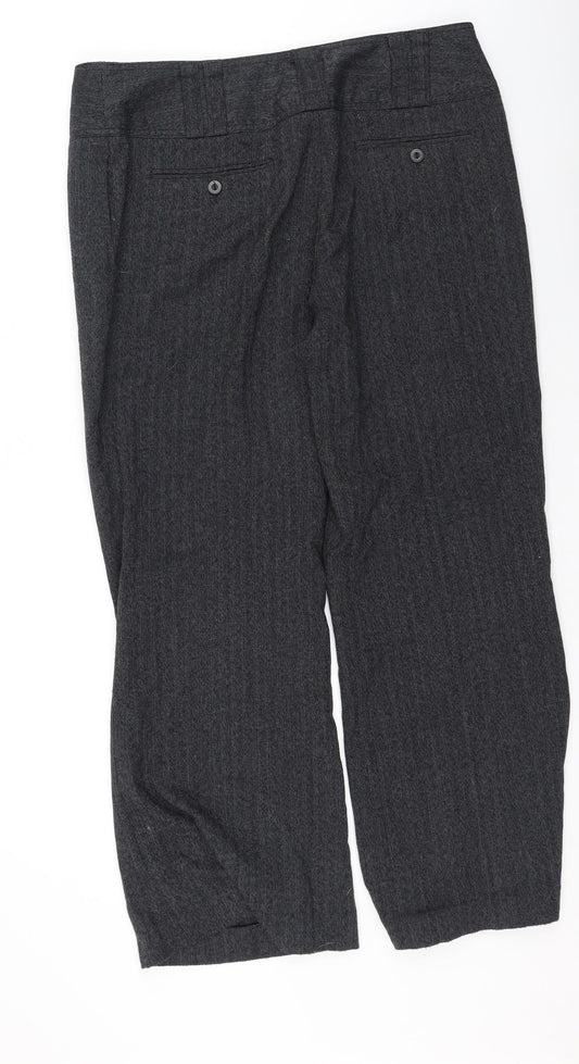 NEXT Womens Grey  Polyester Trousers  Size 16 L30 in Regular
