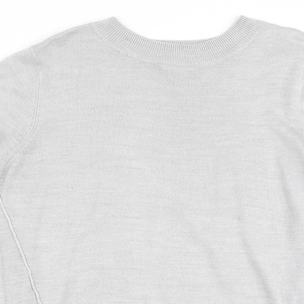 Very  Womens Grey Round Neck  Acrylic Pullover Jumper Size 16