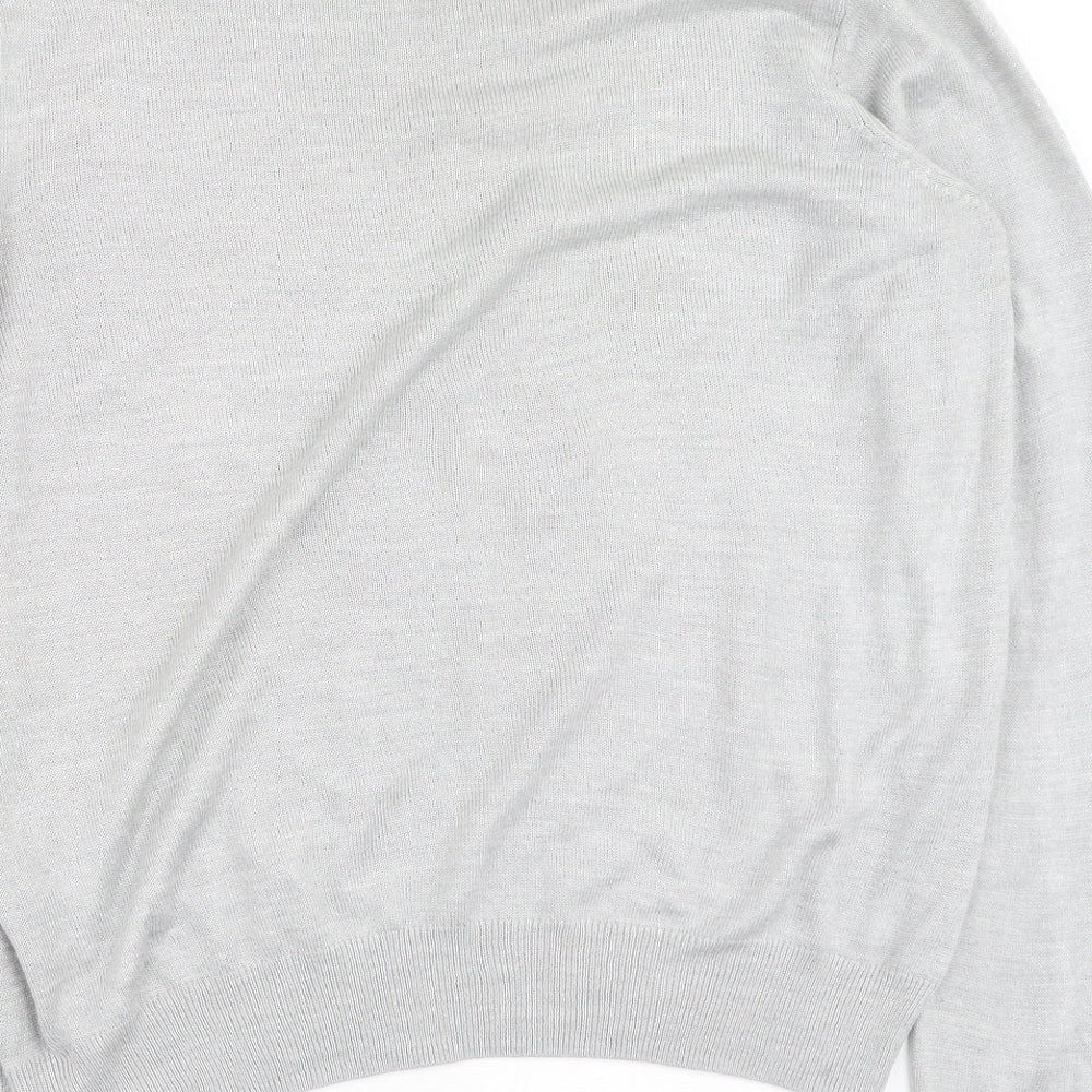 Very  Womens Grey Round Neck  Acrylic Pullover Jumper Size 16